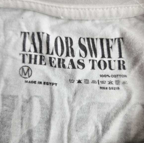 Taylor Swift The Eras Tour 2023 Official Merch White Tshirt Medium - Picture 3 of 7
